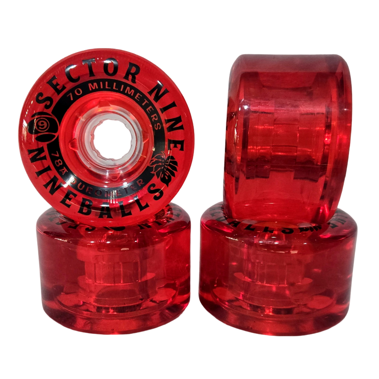 Sector 9: 70mm 78a Nineballs Cherry Bombs Longboard Skatebboard Wheels