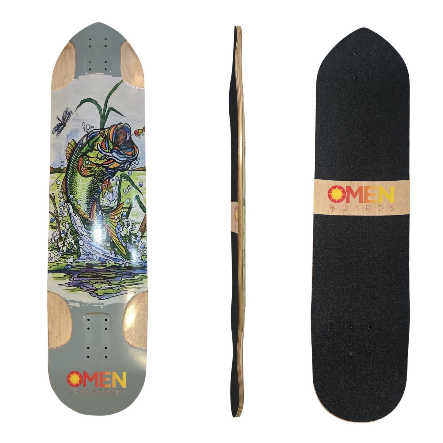 Omen: SUGAR (Giza Big Mouth) Longboard Skateboard Deck