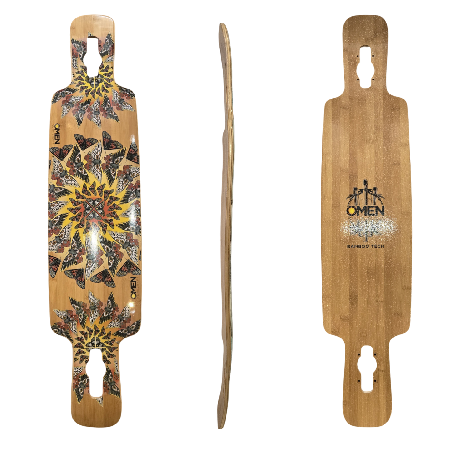 Omen: 41.5" Mothra Longboard Skateboard Deck