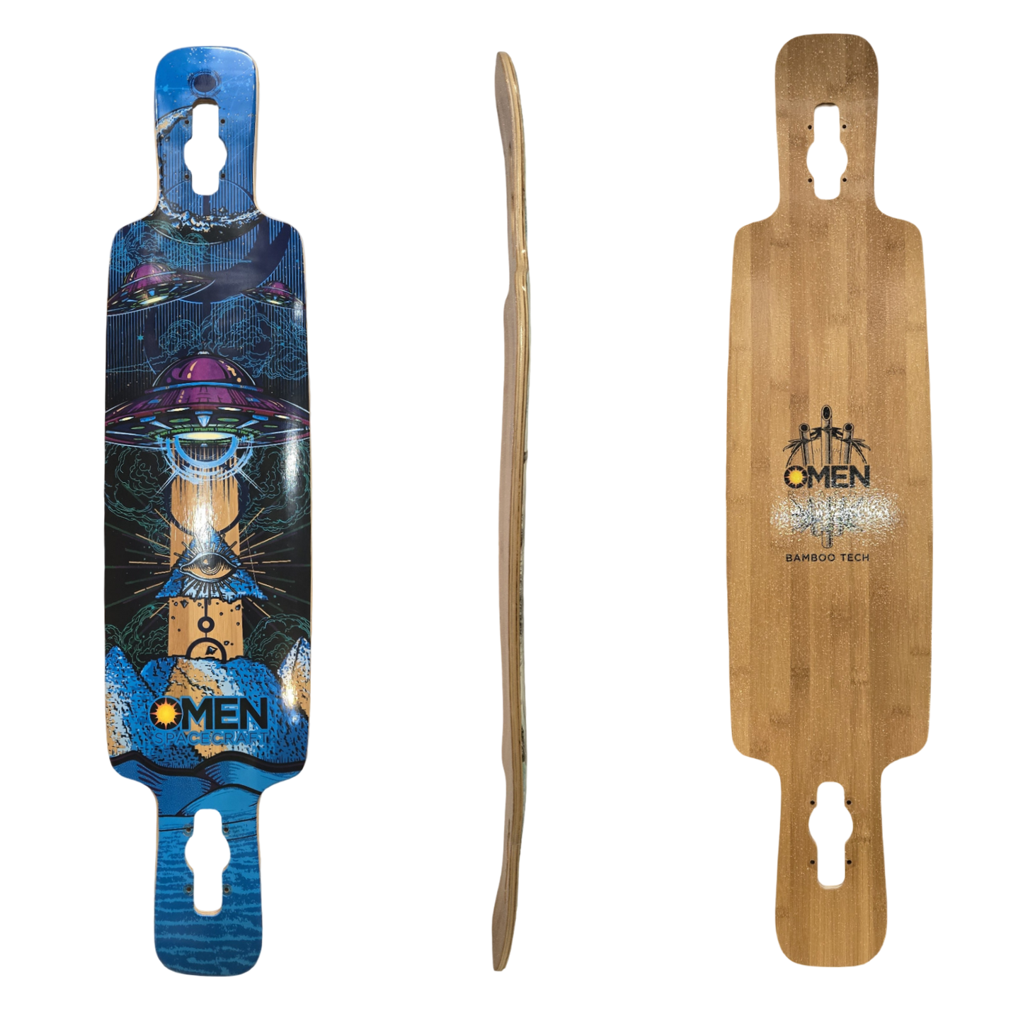 Omen: 41.5" UFO Longboard Skateboard Deck