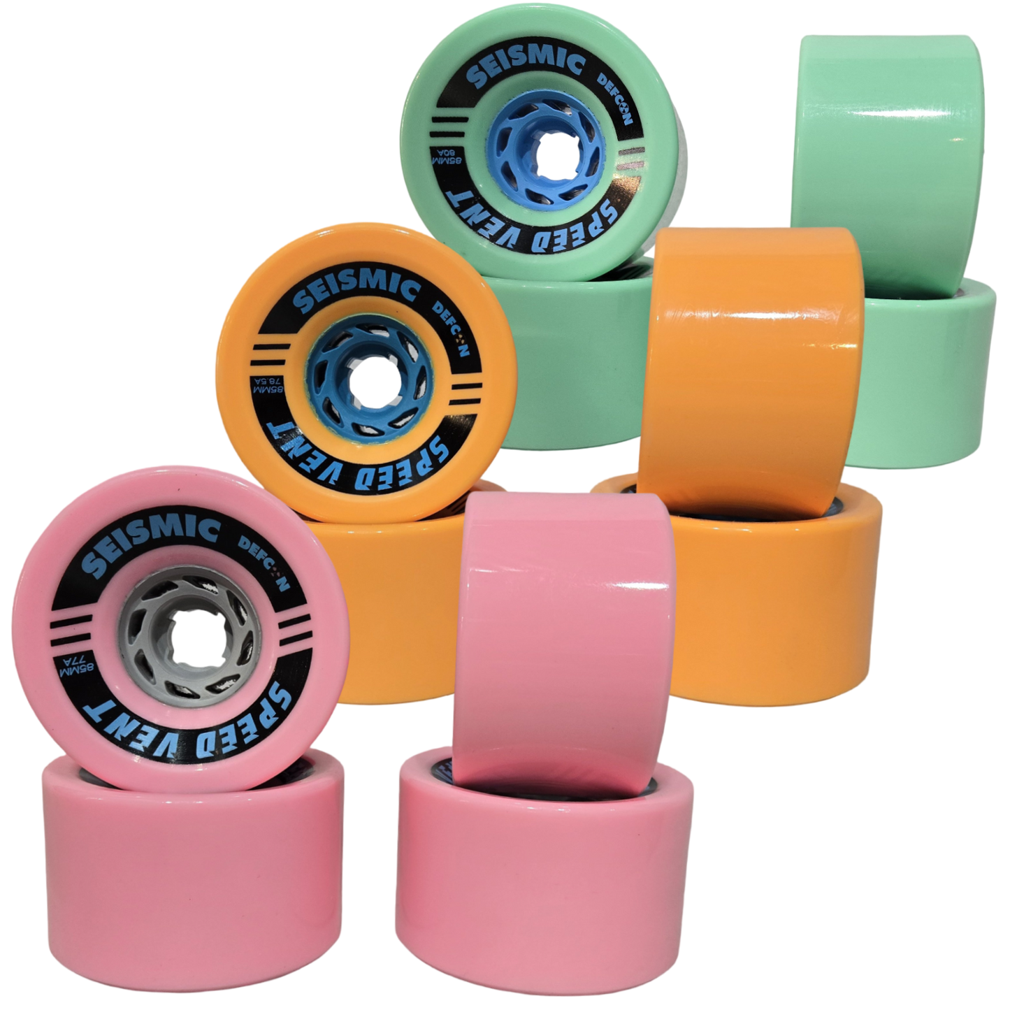 Seismic: 85mm DEFCON Speed Vent Longboard Skateboard Wheel