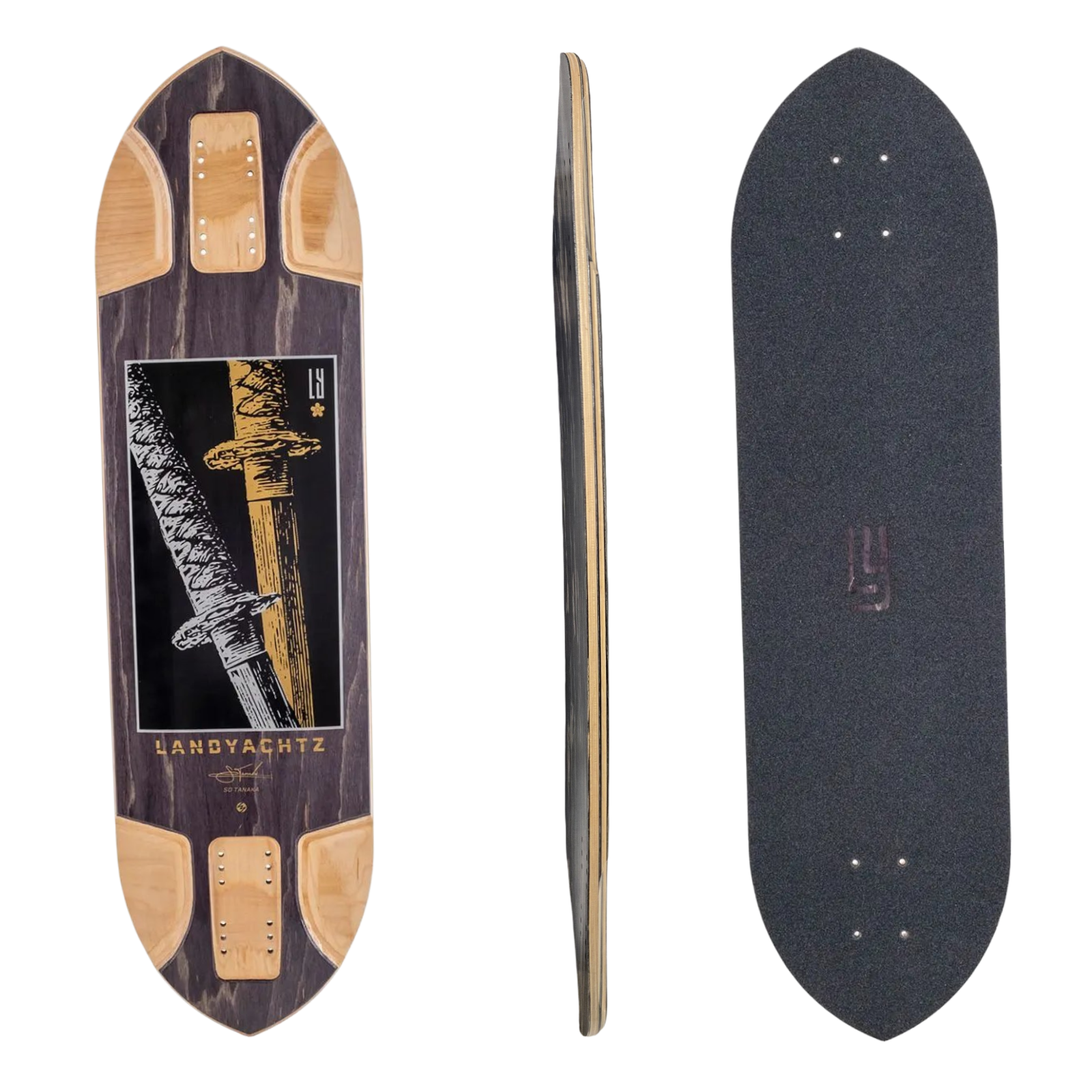 スケートボード longboard Landyachtz: Katana Longboard Skateboard Deck – Motion Boardshop
