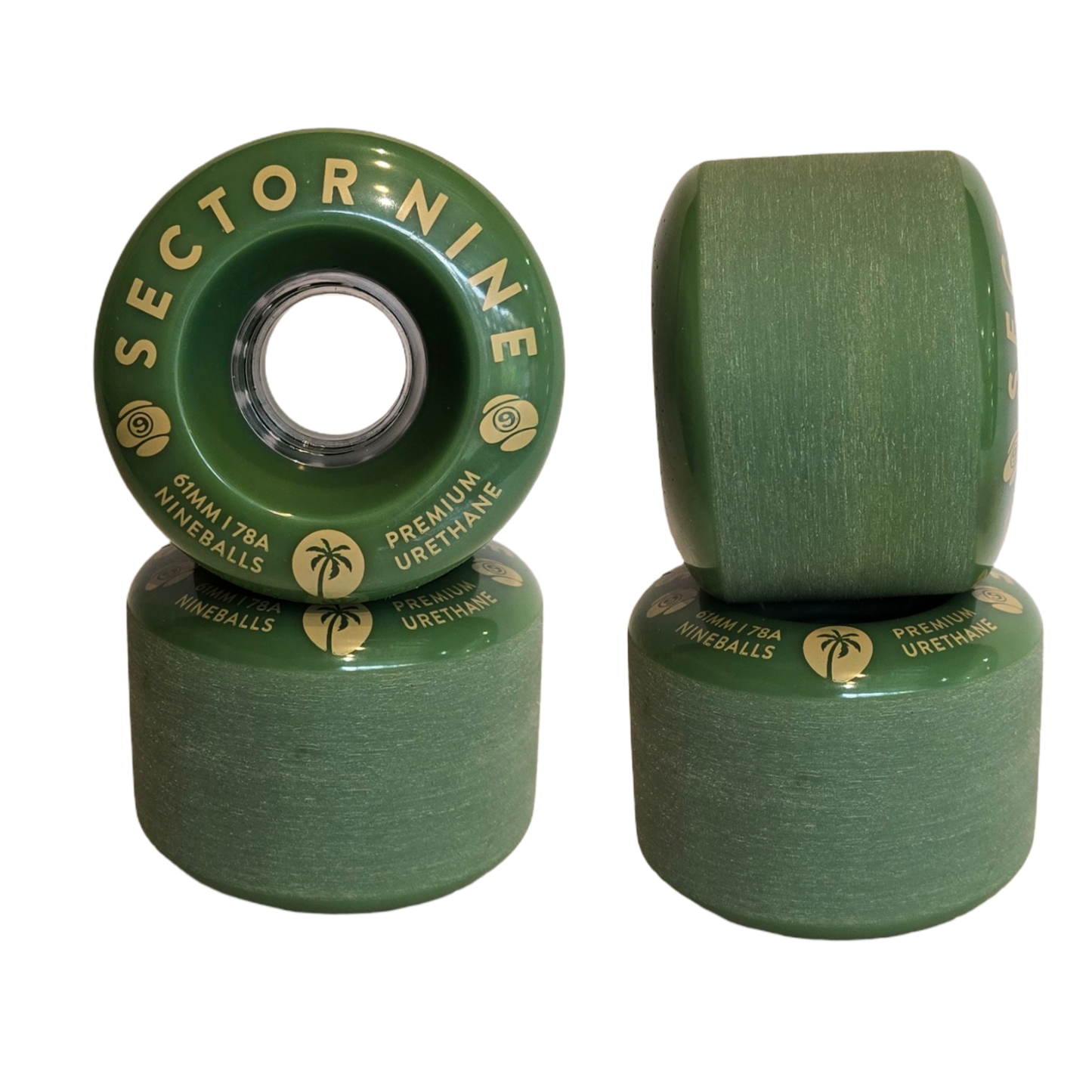 Sector 9: 61mm 78a Nineballs Longboard Wheels (SeaWeeds)