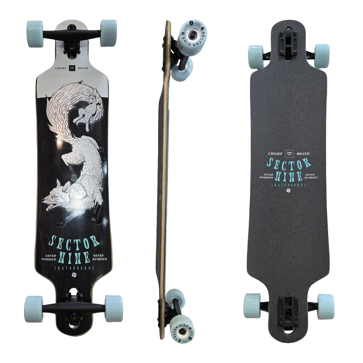 Sector 9: Bintang Silver Fox Longboard Skateboard Complete