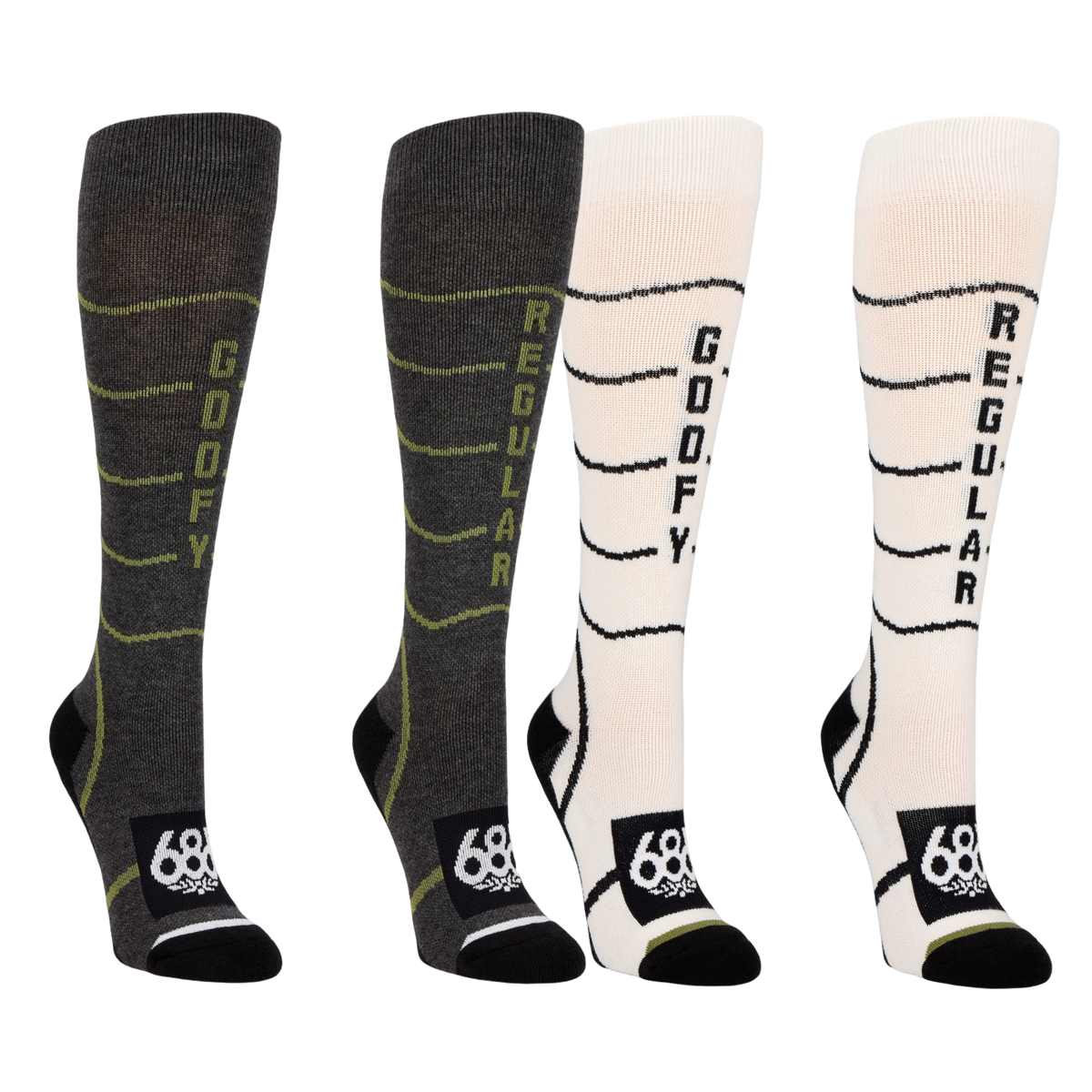 686: Women's Contour Merino Sock - 2-Pack