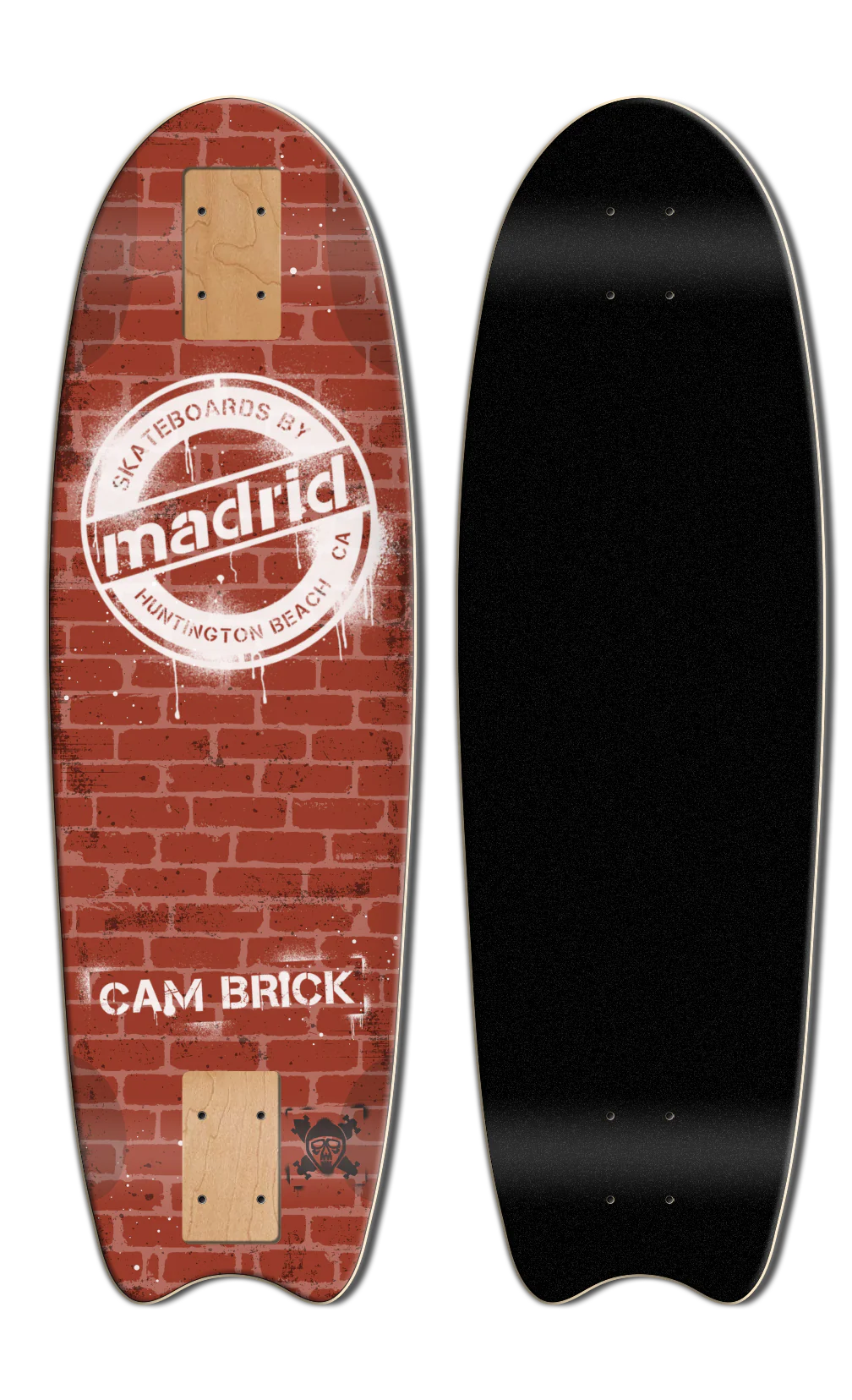 Madrid: Cam Brick Pro Longboard Skateboard Deck