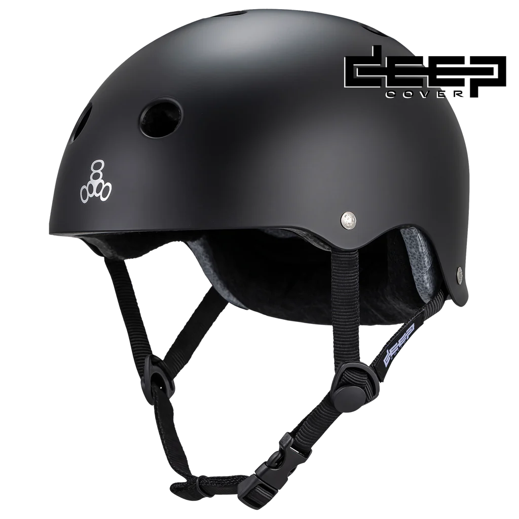 Triple 8: Deep Cover Certified Helmet (Matte Black)