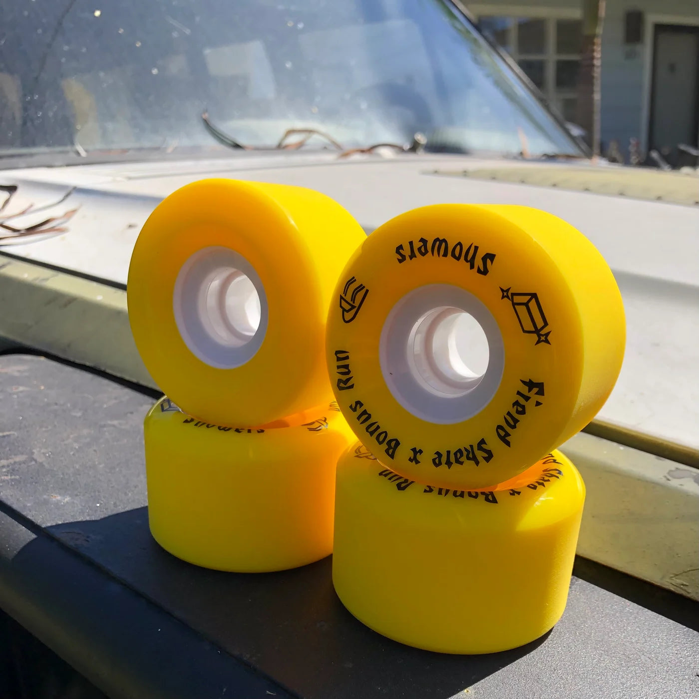 Bonus Run: 72mm Fiend Skate Showers Longboard Wheels