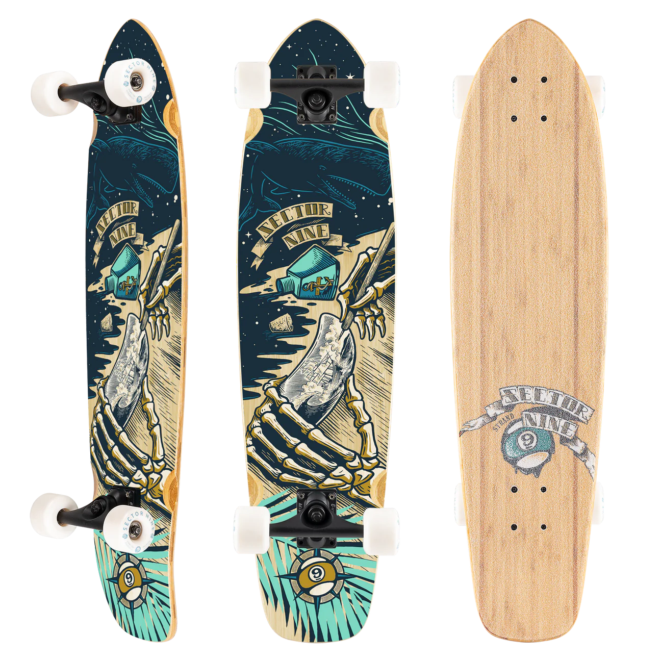 Sector 9: Strand Castaway 34" Longboard Skateboard Complete