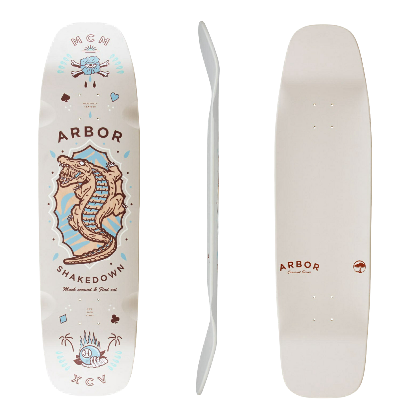 Arbor: Shakedown Deathroll 34" Longboard Skateboard Deck