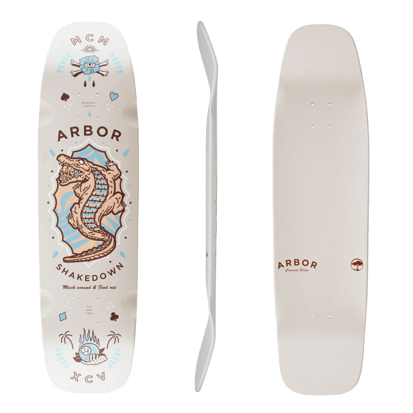 Arbor: Shakedown Deathroll 34" Longboard Skateboard Deck - Motion Boardshop