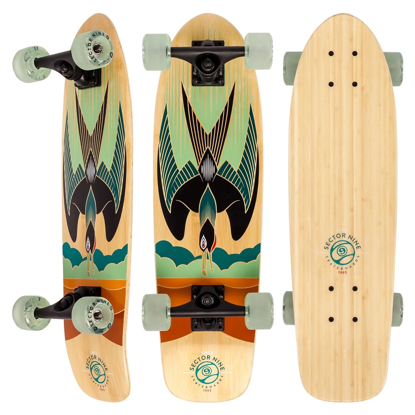 Sector 9: Bambino Raider Longboard Skateboard Complete