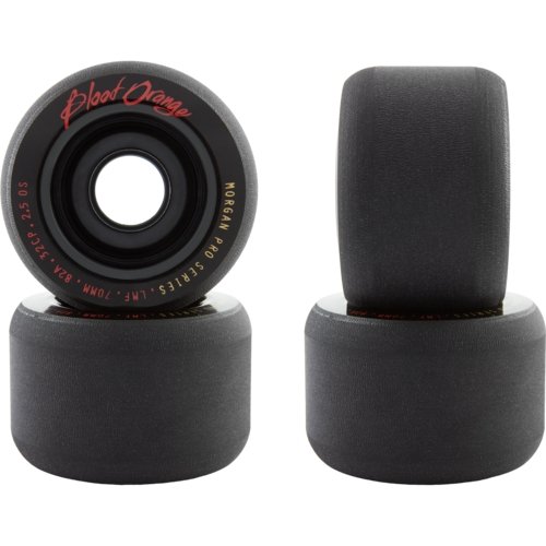Blood Orange: 70mm Morgan Black Series Longboard Skateboard Wheels
