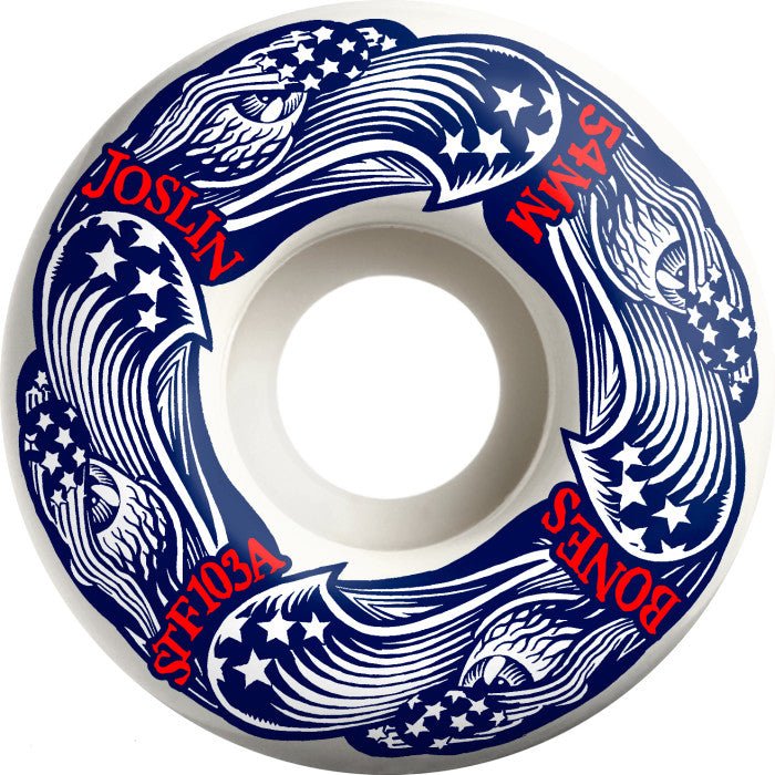 Bones: 54mm PRO STF Joslin Freedom Foursome V1 103A Skateboard Wheels - Motion Boardshop