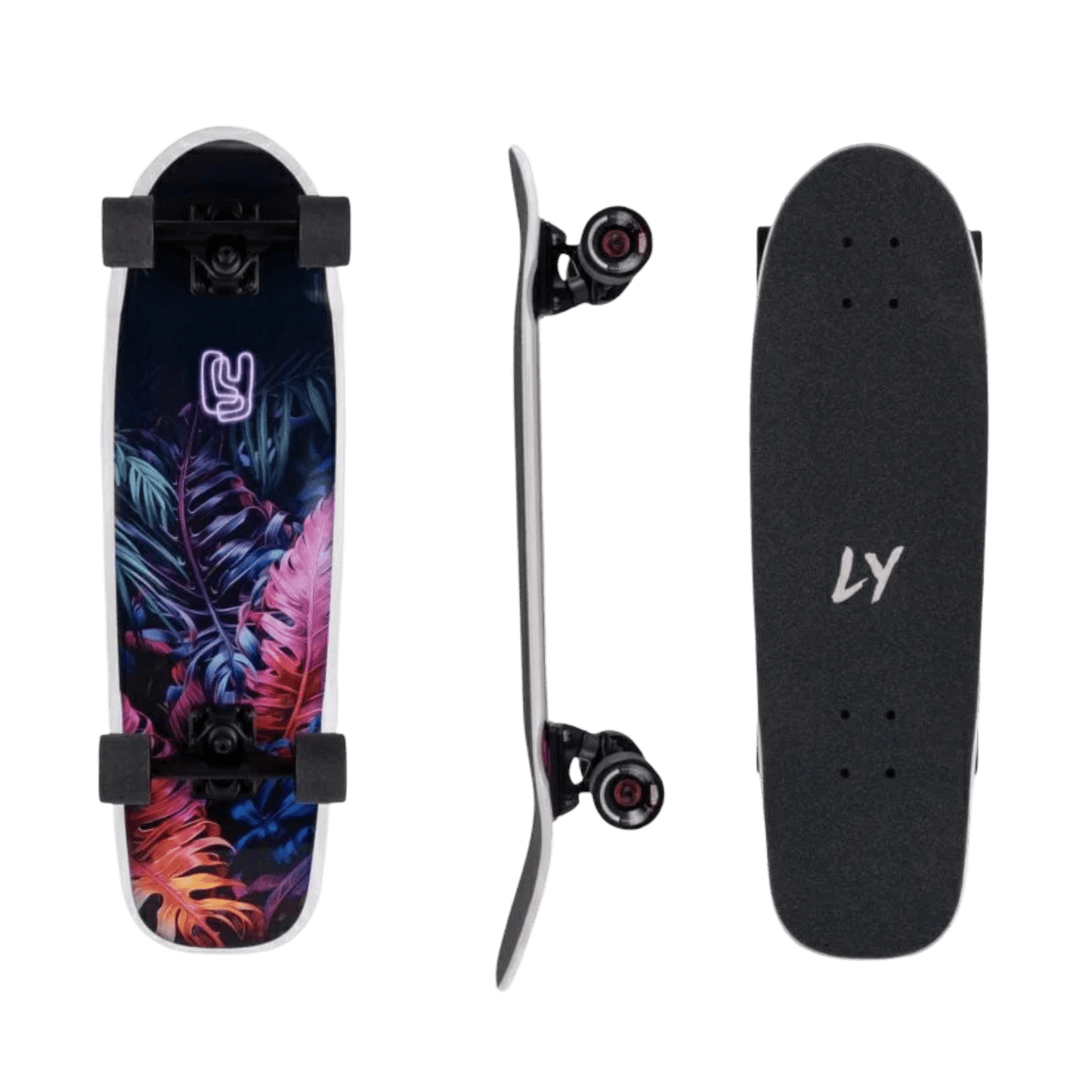 Landyachtz: Dinghy Blunt Tropical Night Longboard Skateboard Complete - Motion Boardshop
