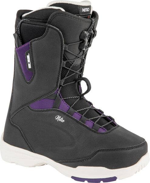 nitro faint tls snowboard boot womens Nitro Scala Womens Snowboard Boot 2023 Black / 9.5