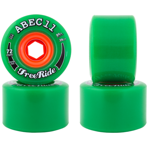 ABEC11: 72mm CenterSet FreeRide Longboard Skateboard Wheel
