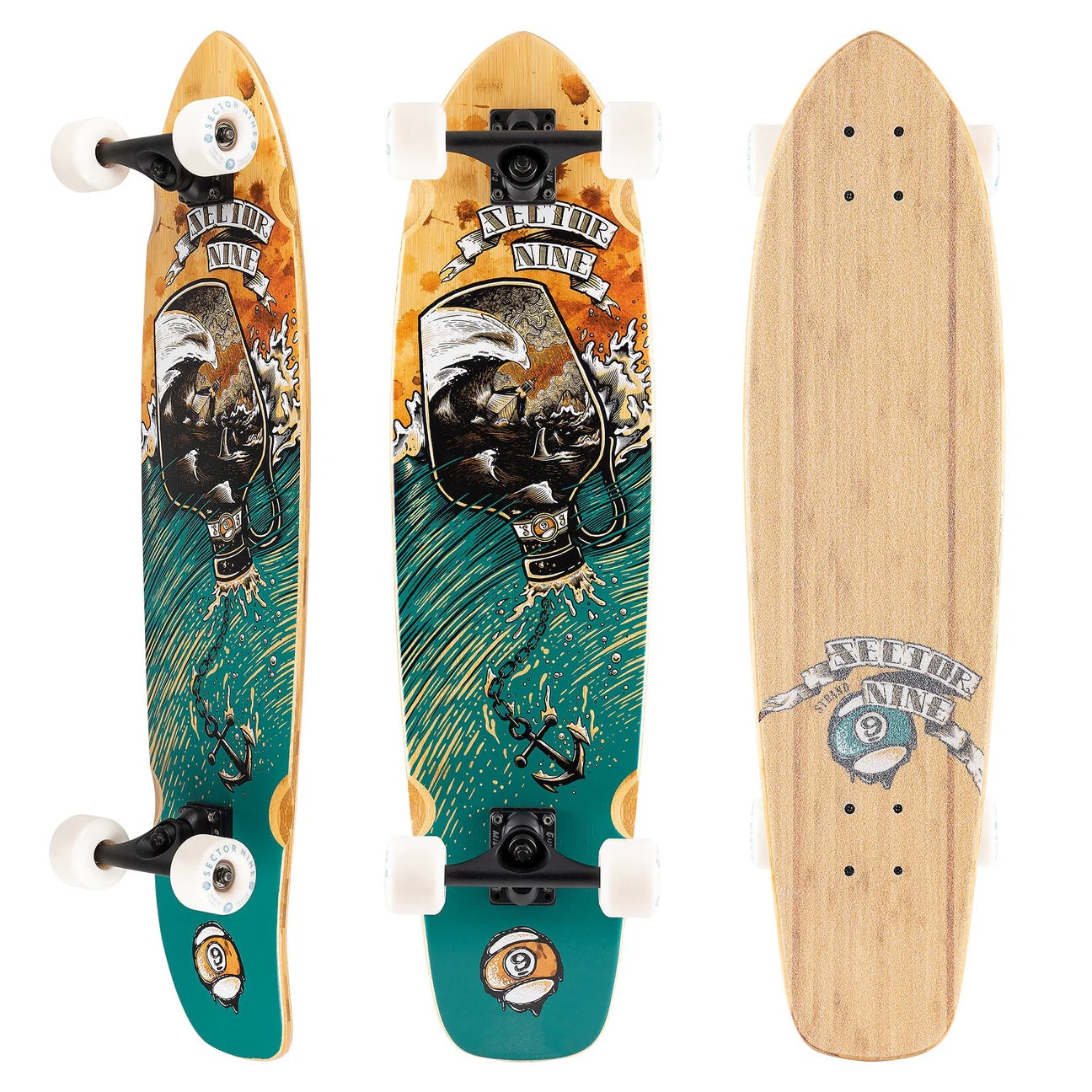 Sector 9: Strand Storm Longboard Skateboard Complete