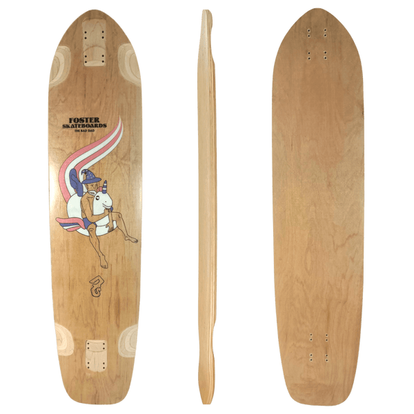 Foster Skateboards The Bad Dad Longboard Skateboard Deck Motion