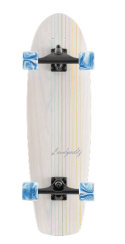 Landyachtz: Butter White Lines Surfskate Complete - Motion Boardshop
