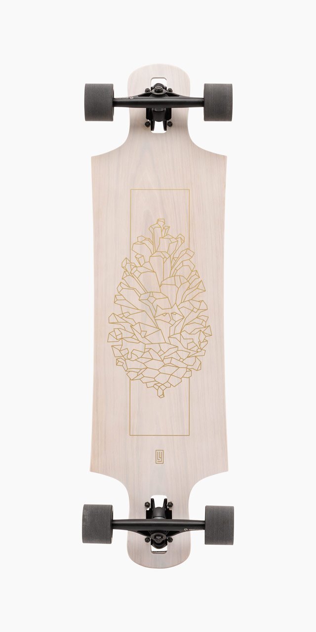 Landyachtz: Drop Hammer White Oak Longboard Skateboard Complete - Motion Boardshop