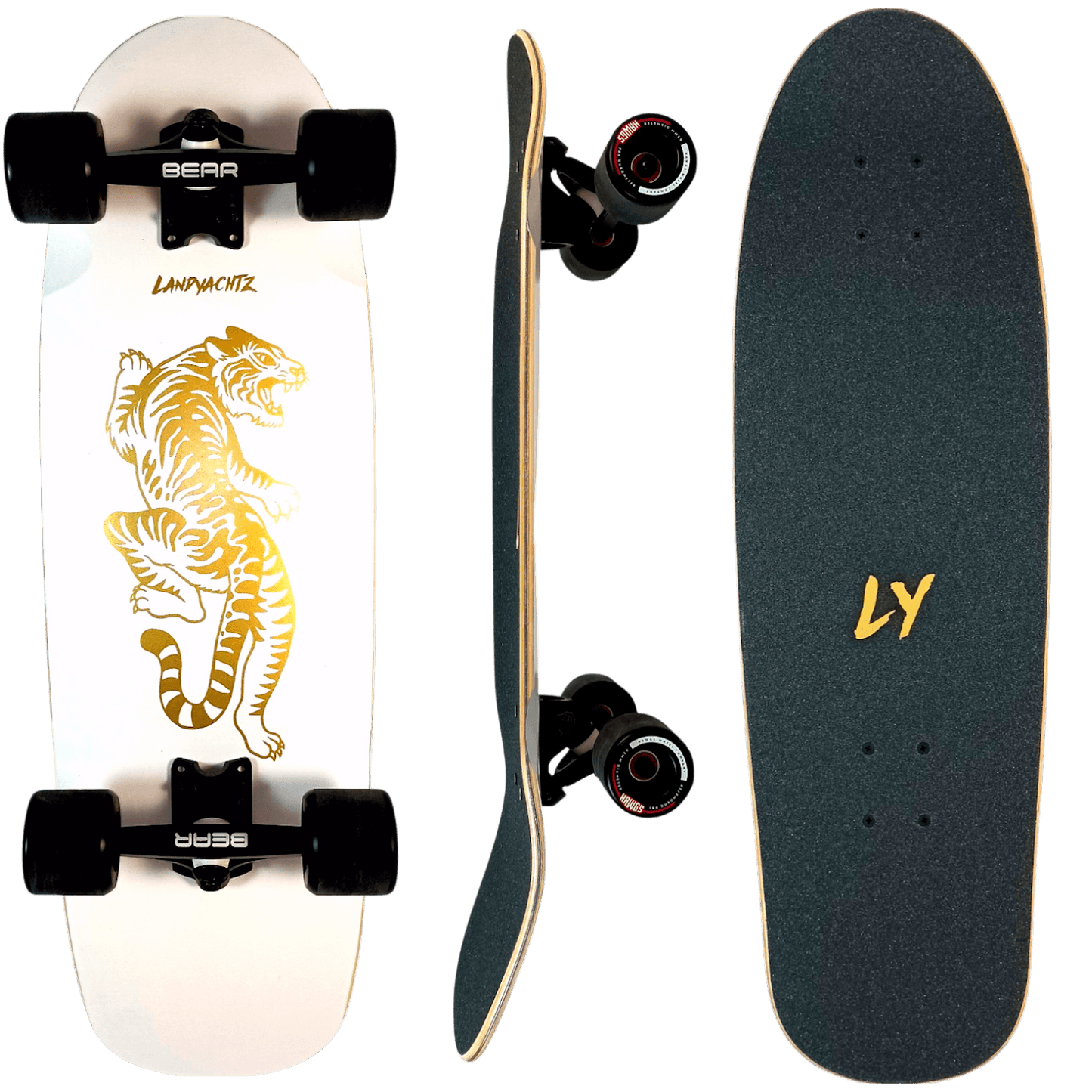 Landyachtz: Tugboat UV Bengal Longboard Complete-2 - Motion Boardshop