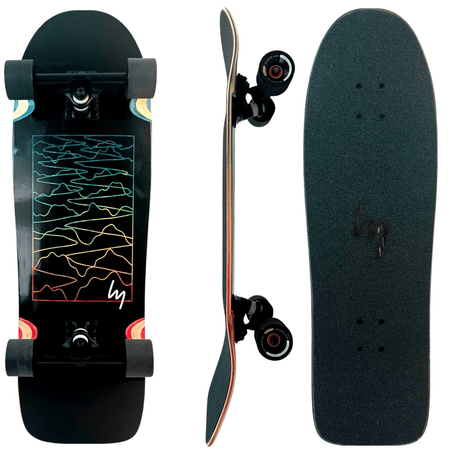 Landyatchz: DITCH LIFE BLACK SINE WAVE Complete - Motion Boardshop
