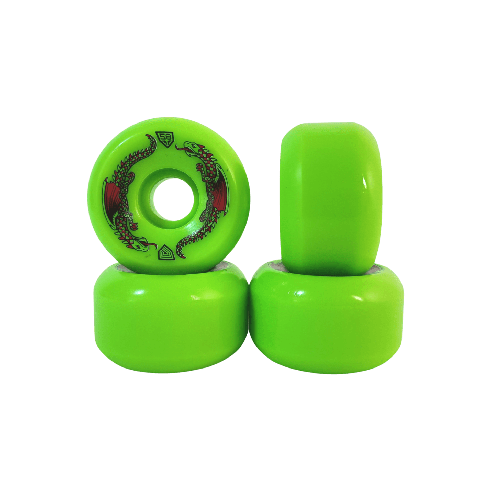 Powell Peralta: Dragon Formula Skateboard Wheels 93a Green - Motion Boardshop