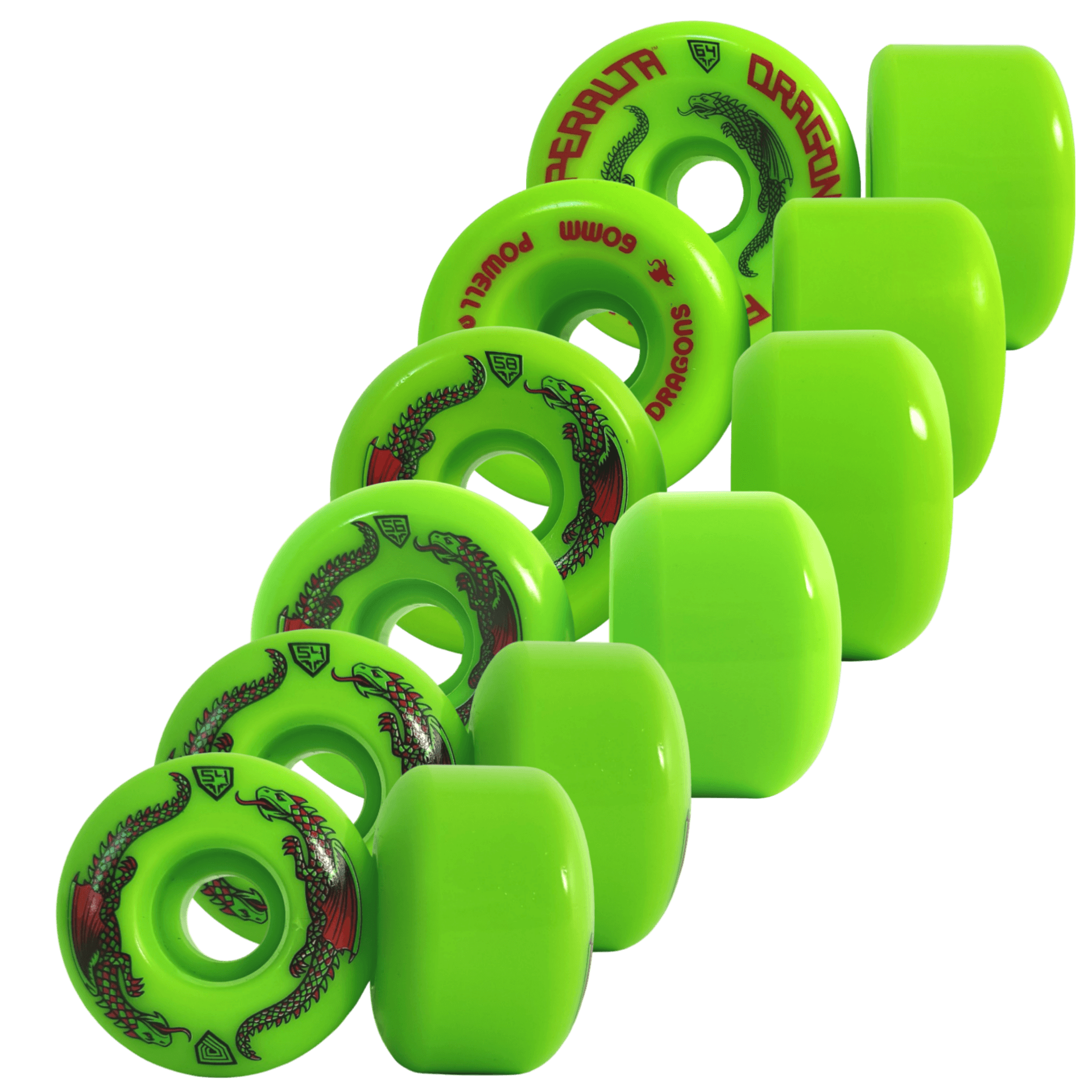 Powell Peralta: Dragon Formula Skateboard Wheels 93a Green - Motion Boardshop