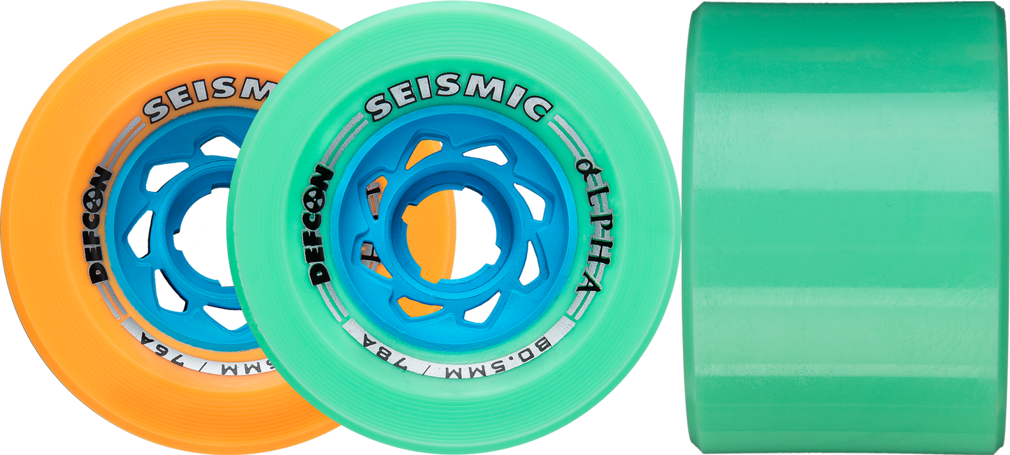 Seismic: 80.5mm Alpha LDP Longboard Skateboard Wheels - Motion Boardshop