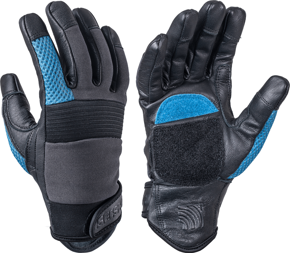 freeride handschuhe Seismic Freeride Gloves Black/Blue XXL