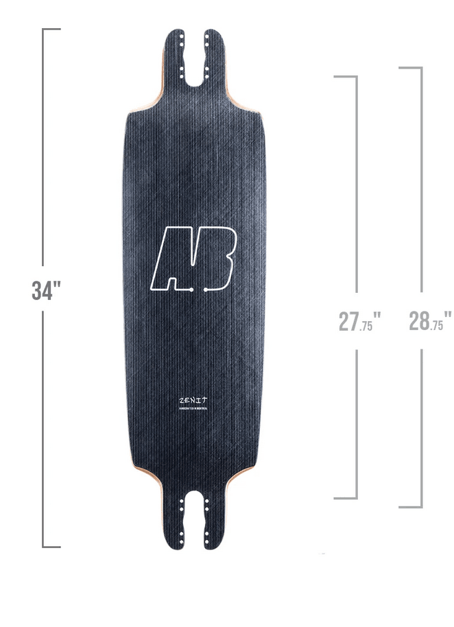 Zenit: AB 34" 3.0 Longboard Skateboard Deck - Motion Boardshop