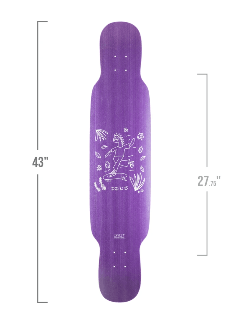 Zenit: Dino 2.0 43" Longboard Skateboard Deck - Motion Boardshop