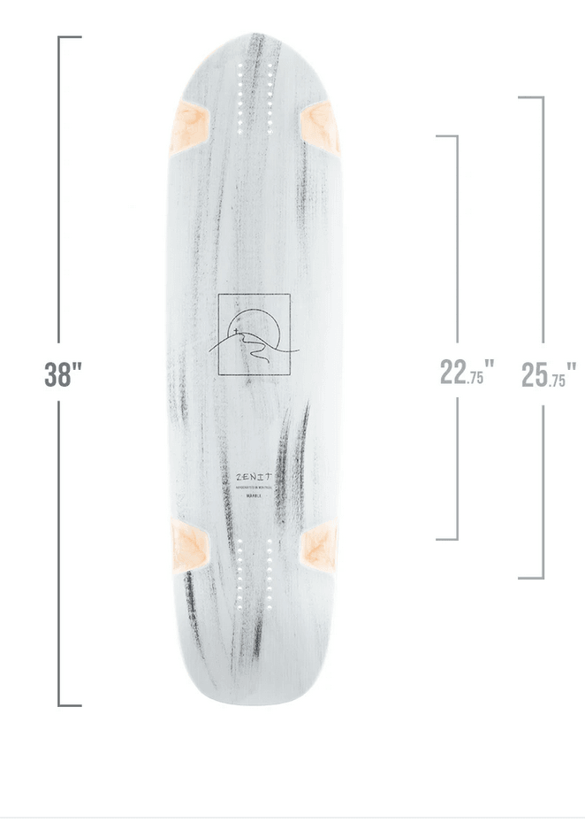 Zenit: Marble 38" V2 Longboard Skateboard Deck - Motion Boardshop