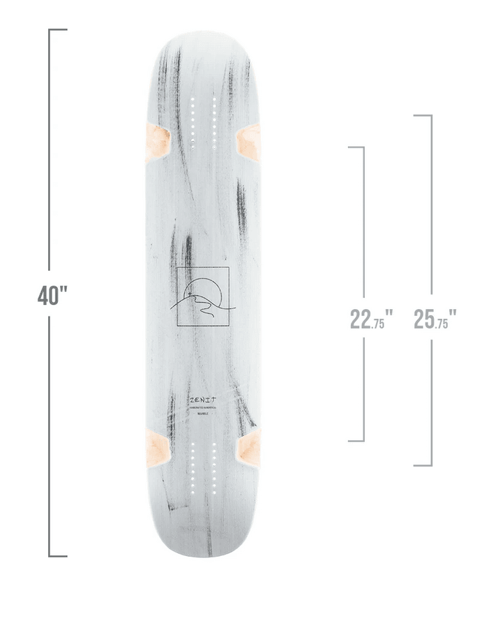 Zenit: Marble 40" V2 Longboard Skateboard Deck - Motion Boardshop