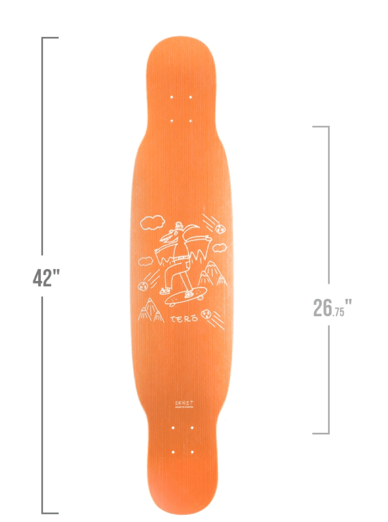 Zenit: Tero 2.0 42" Longboard Skateboard Deck - Motion Boardshop