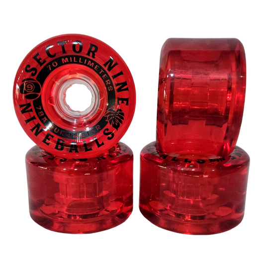 Sector 9: 70mm 78a Nineballs Cherry Bombs Longboard Skatebboard Wheels