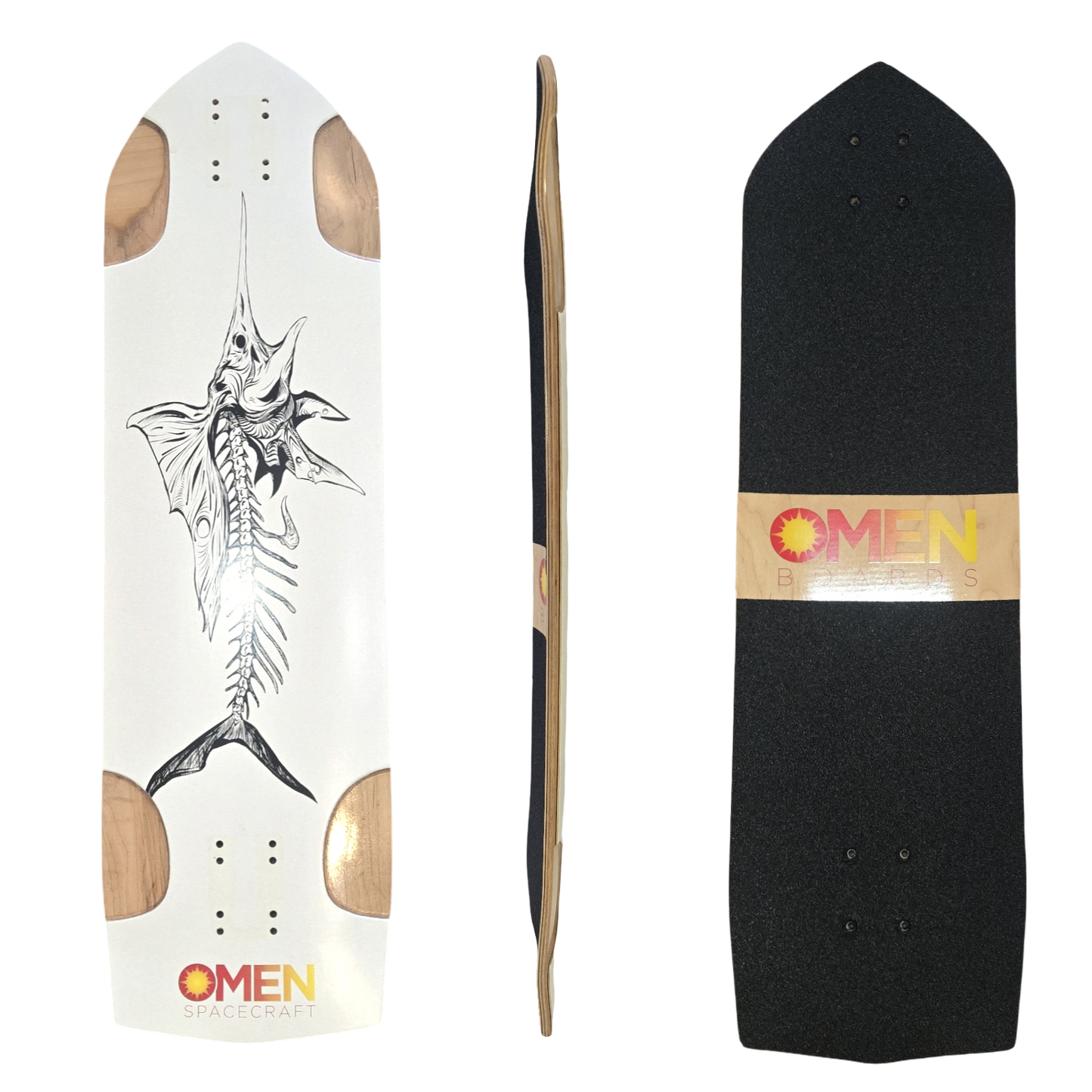 Omen: Swordfish Longboard Skateboard Deck