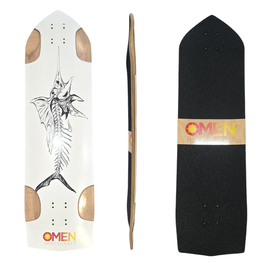 Omen: Swordfish Longboard Skateboard Deck
