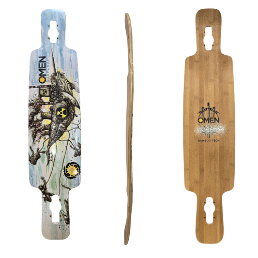 Omen: 41.5" Nuclear Narwhal Longboard Skateboard Deck