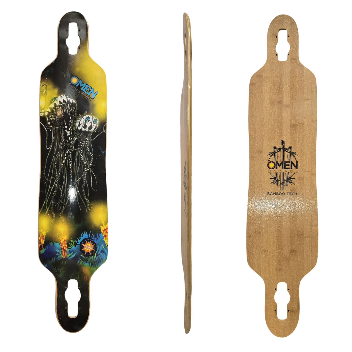 Omen: 41.5" Fools Go Aimlessly Longboard Skateboard Deck