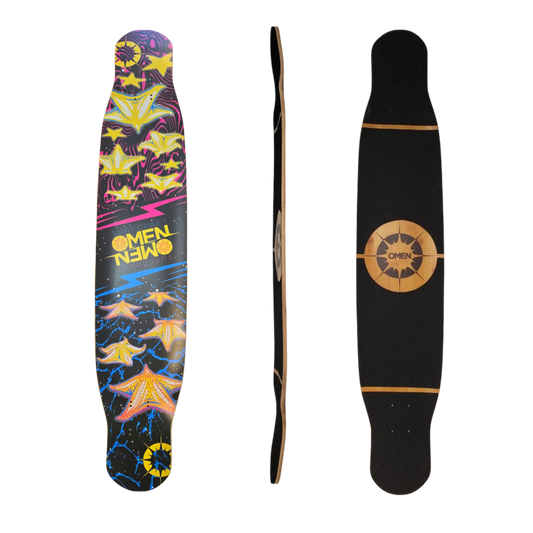 Omen: 46'' Starz Dancer Longboard Skateboard Deck