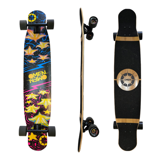 Omen: 46" Starz Longboard Skateboard Complete