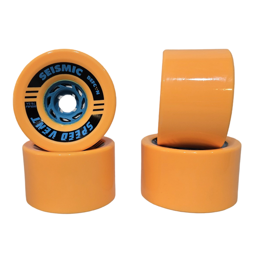 Seismic: 85mm 78.5a Speed Vent Defcon Longboard Wheel (Mango)