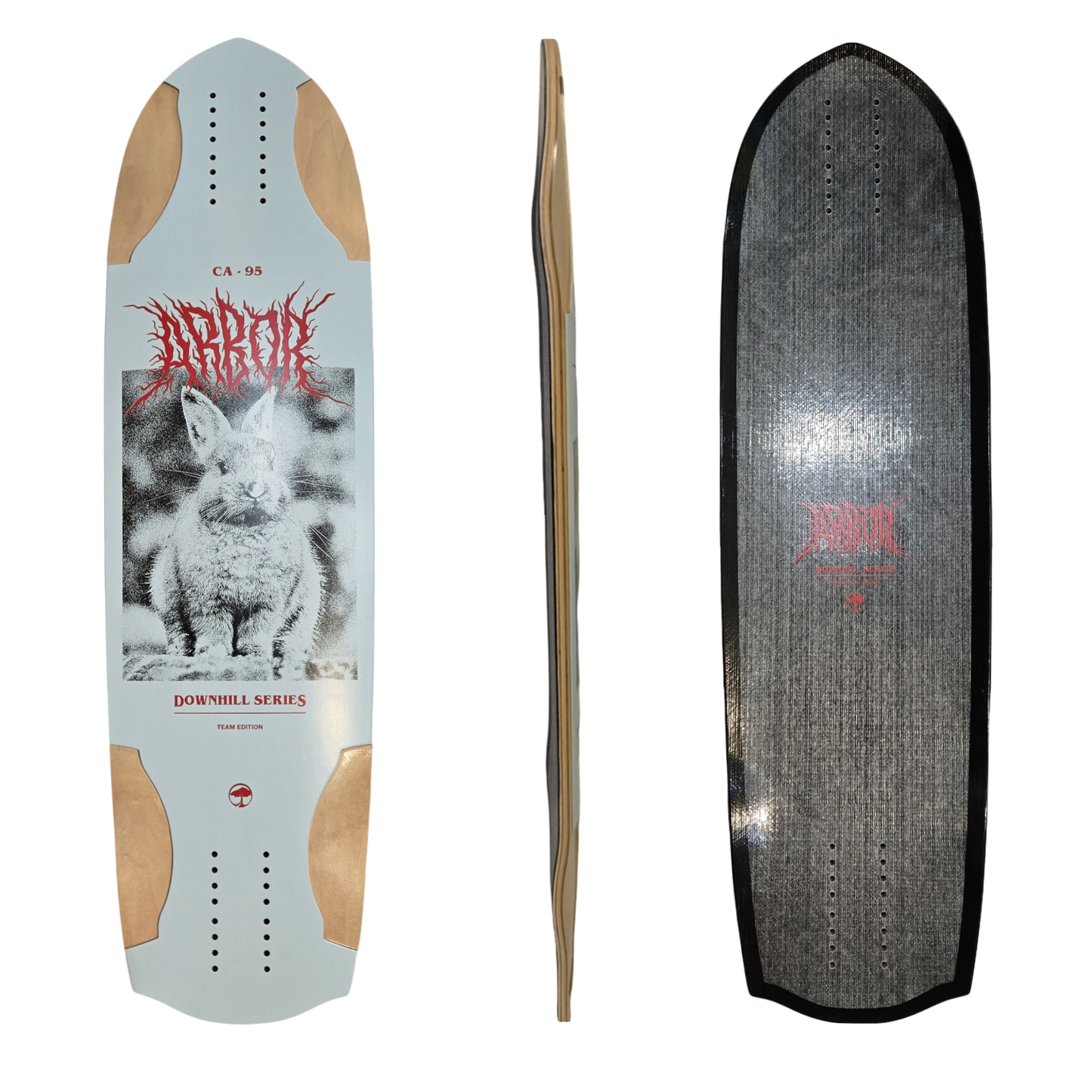Arbor: Team Downhill Bunny Longboard Skateboard Deck