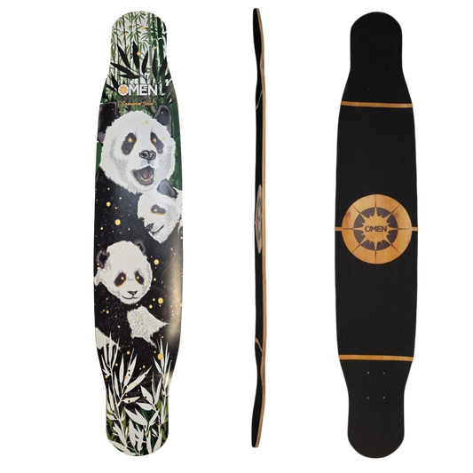 Omen: 46'' Panda Dancer Longboard Skateboard Deck