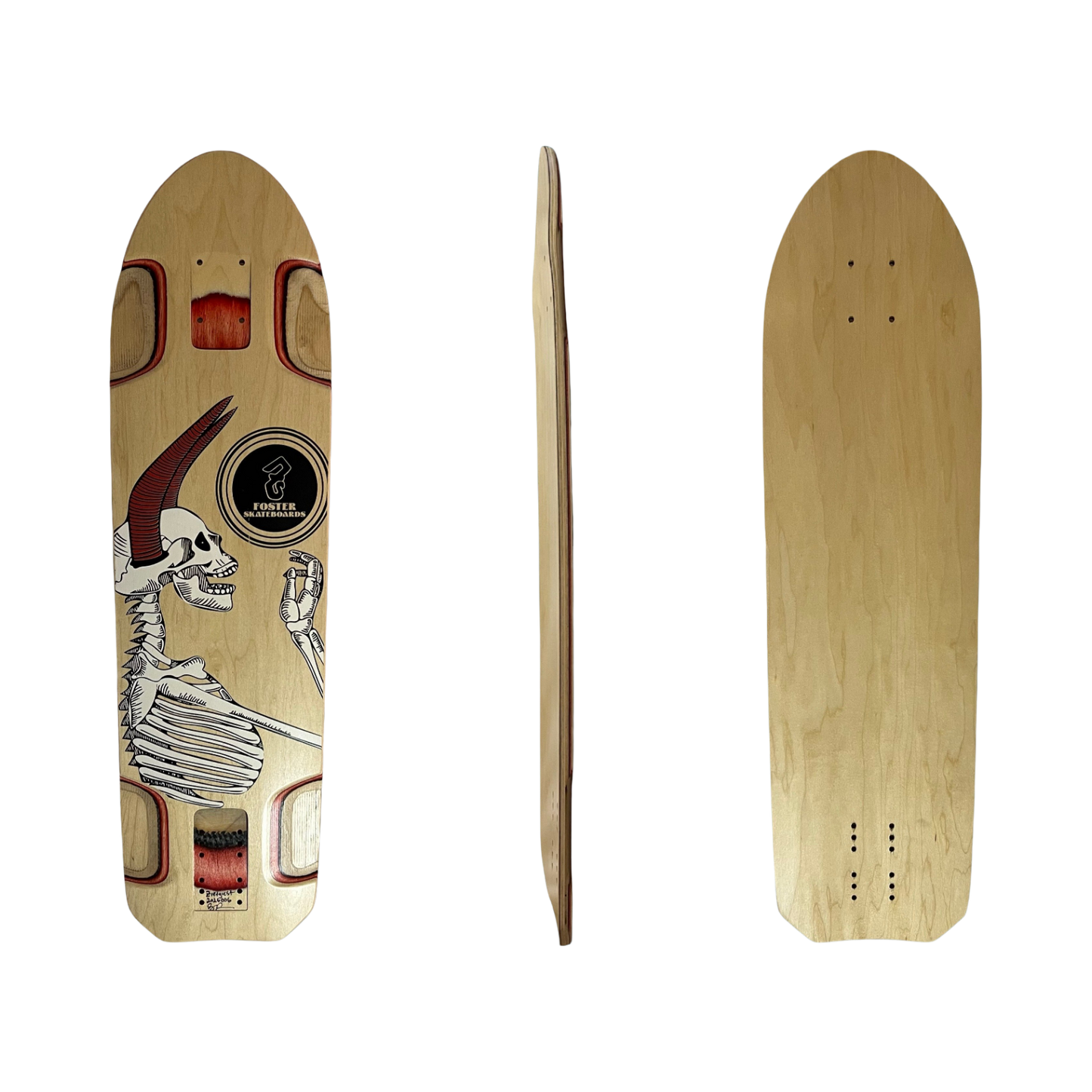 Foster: The Zeitgeist Longboard Skateboard Deck