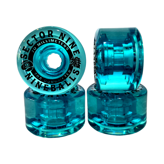 Sector 9: 70mm 78a NineBall BlueBerries Longboard Skateboard Wheels