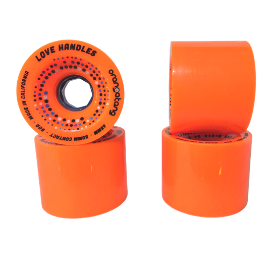 Orangatang: 65mm 80a Love Handles Longboard Wheels (Orange)