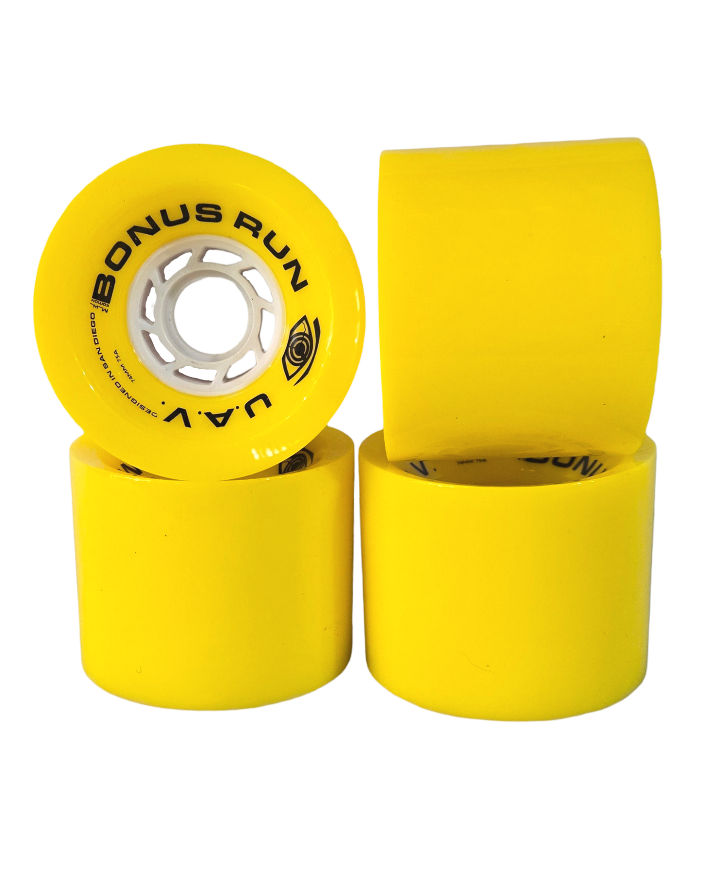 Bonus Run: 74mm Fiend Skate UAV Longboard Wheels